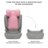 KINDERKRAFT turvatool I-SPARK 2 PLUS I-SIZE, 100-150 cm., Pink, KCISPA02PNKPL00 
