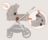 LIONELO universaalne käru LAYLA 2in1, Beige taupe, LO-LAYLA 2IN1 