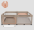 LIONELO mänguaedik-maneež FLORENCE XL EASY FOLD, Beige sand, LO-FLORENCE XL EASY FOLD 
