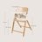 LIONELO söögitool CELIA, White natural wood 