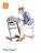 STOKKE vastsündinud voodi on söötmise tool Tripp Trapp Grey 526101 526101